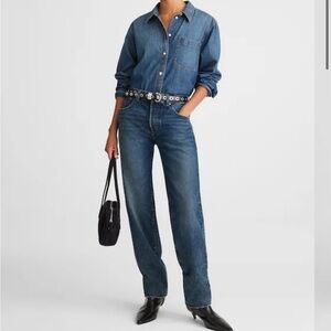Madewell Dean Easy Straight Jean
